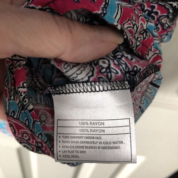 Ariat dress XS‎ blue multicolor snakeskin print fit & flare knee length casual - Picture 6 of 8